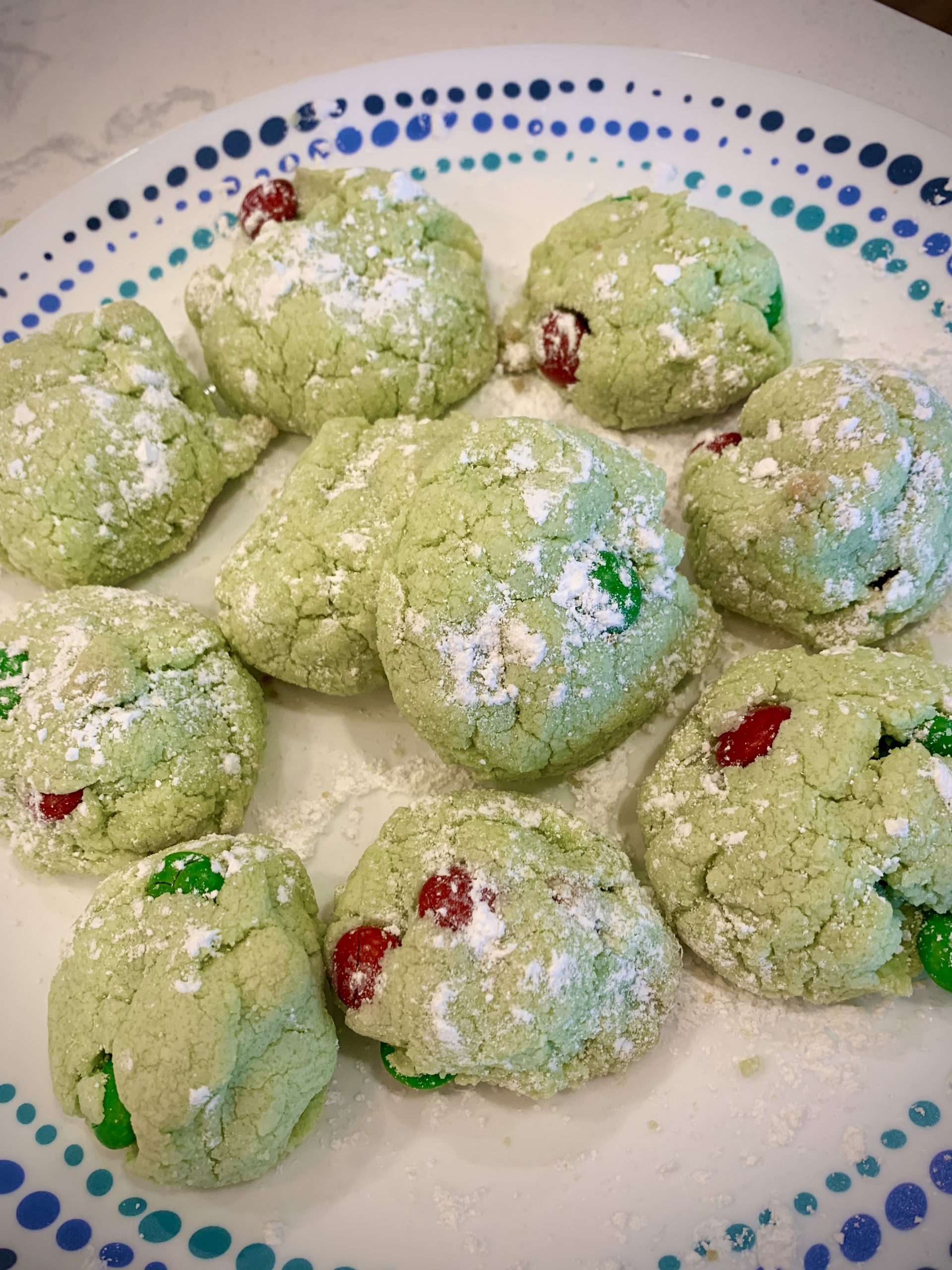 Angel Kirkbride's Grinch Cookies